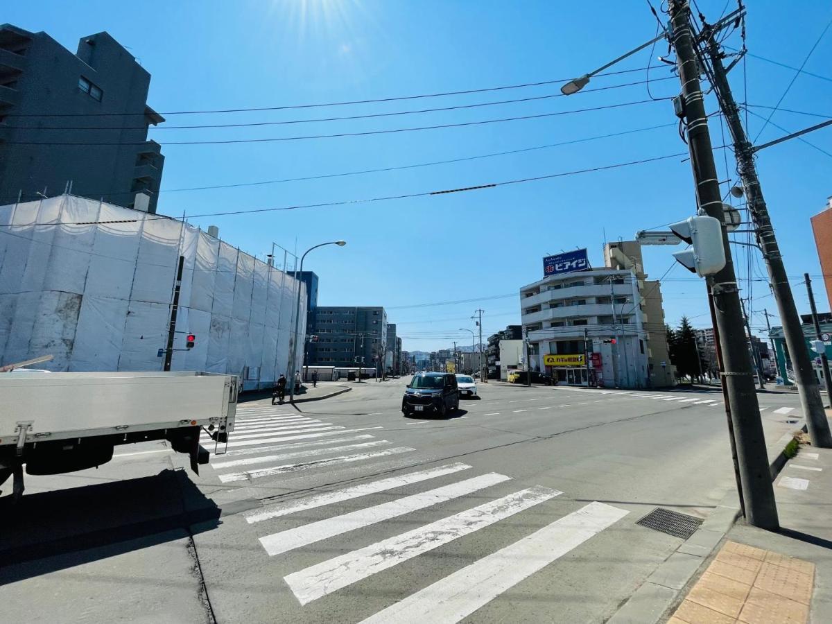 Ferienwohnung 観光や仕事に便利ｻｰﾋﾞｽｱﾊﾟｰﾄﾒﾝﾄ札幌さくら2-2小型犬滞在可能 Toyohira Exterior foto